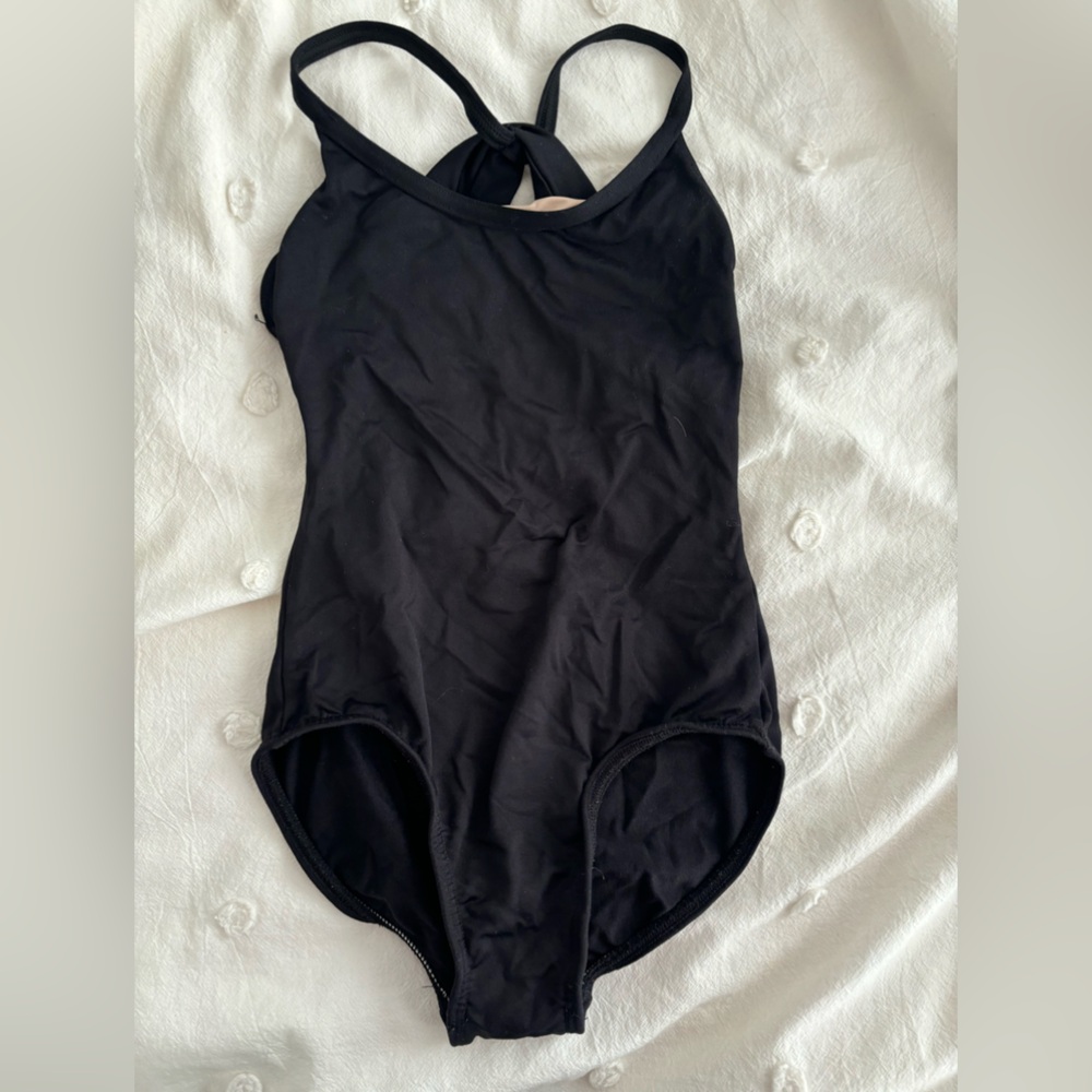 Black motion wear leotard